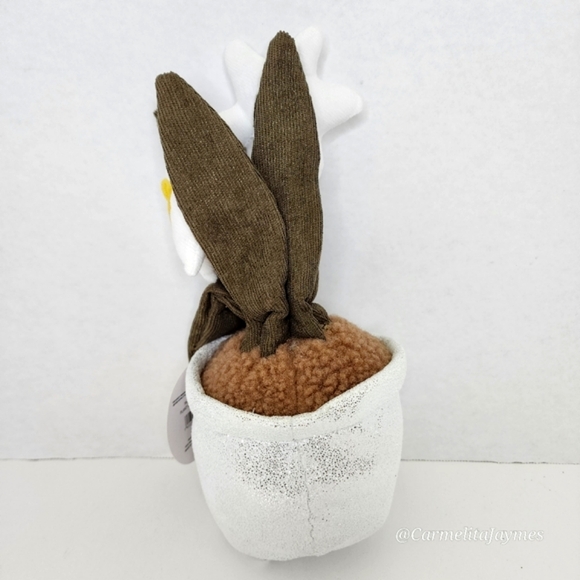 DAISY 🌼 Smoochy Pals 9" Daisy's in White Potted Planter w/ Cute Face ☆ NWT ☆ - Picture 4 of 5